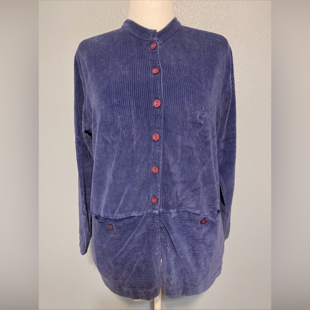 April Cornell Button Down Corduroy Top Cottagecore Grannycore Indie Size‎ Small